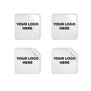 Custom Square Logo Business Stickers | Various Sizes | Packing Labels | Wedding Stickers | Australia