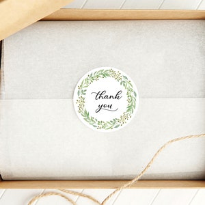 Round Thankyou Stickers | Various Sizes | Packing Labels | Wedding Stickers | Australia
