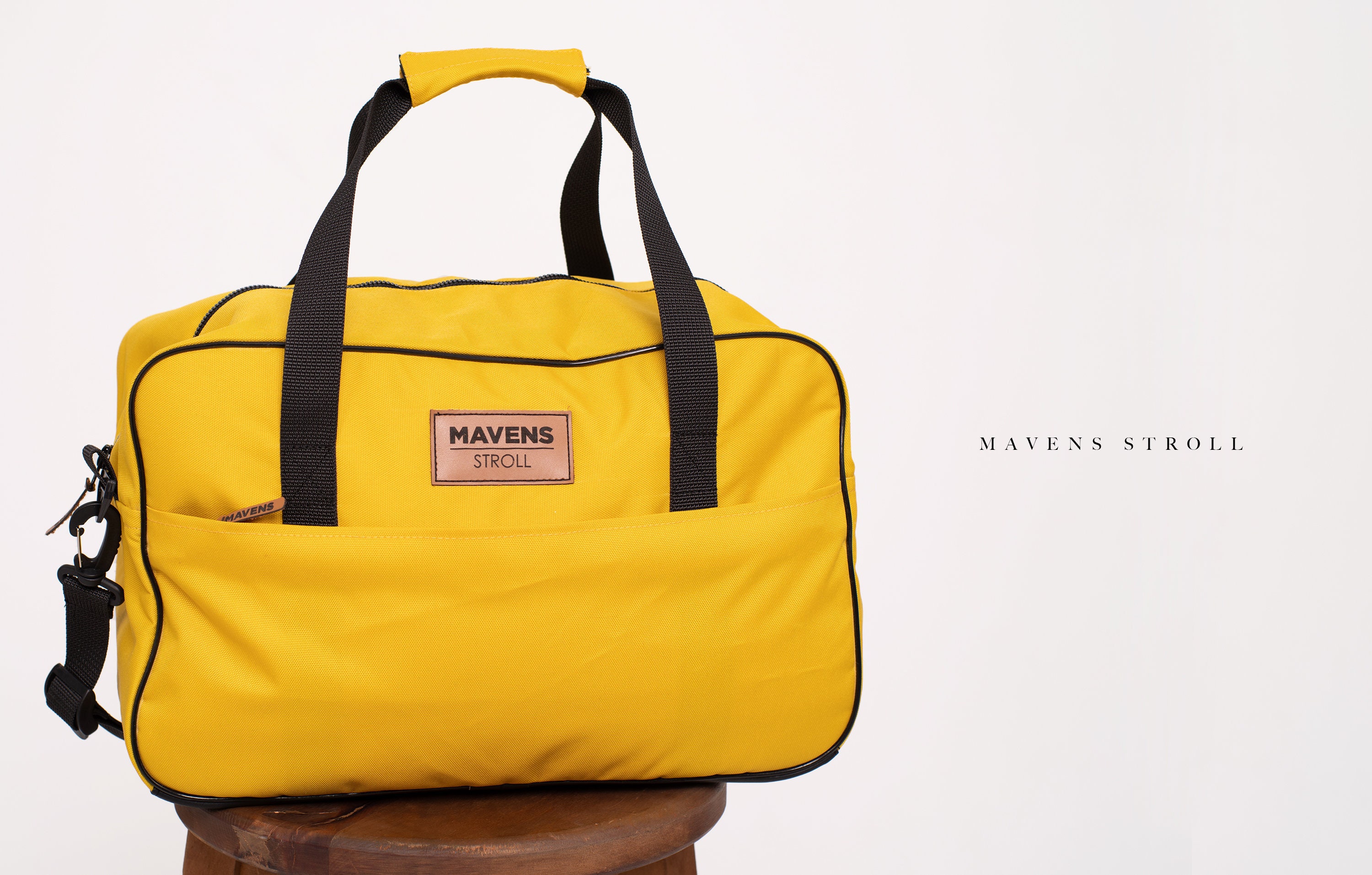 Stroll Duffle Waterproof Bag in Yellow for Travel Weekender Etsy