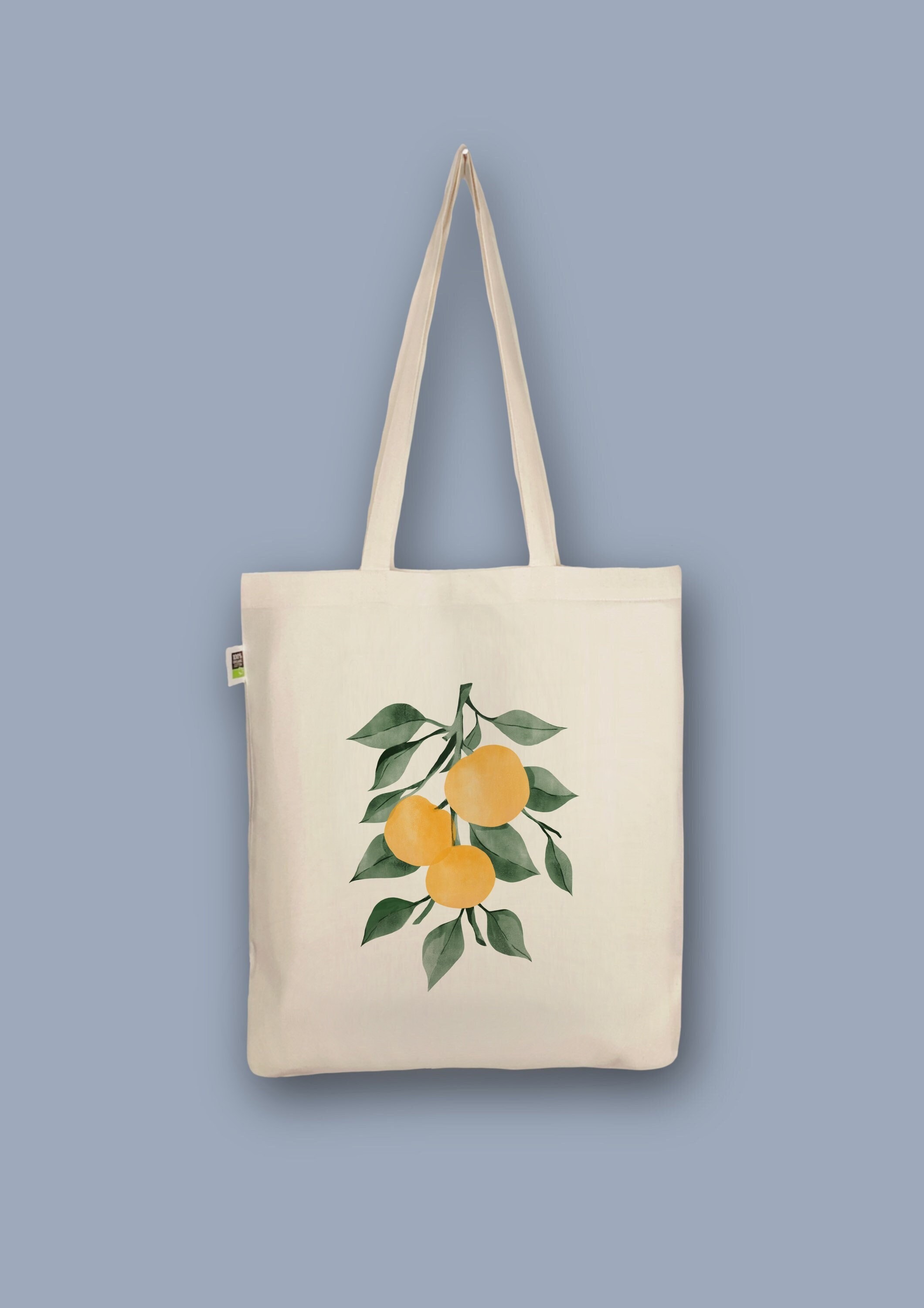 Personalisiert Baumwolltasche Mit Zitrone-Design - Stylische Einkaufstasche 40x38cm