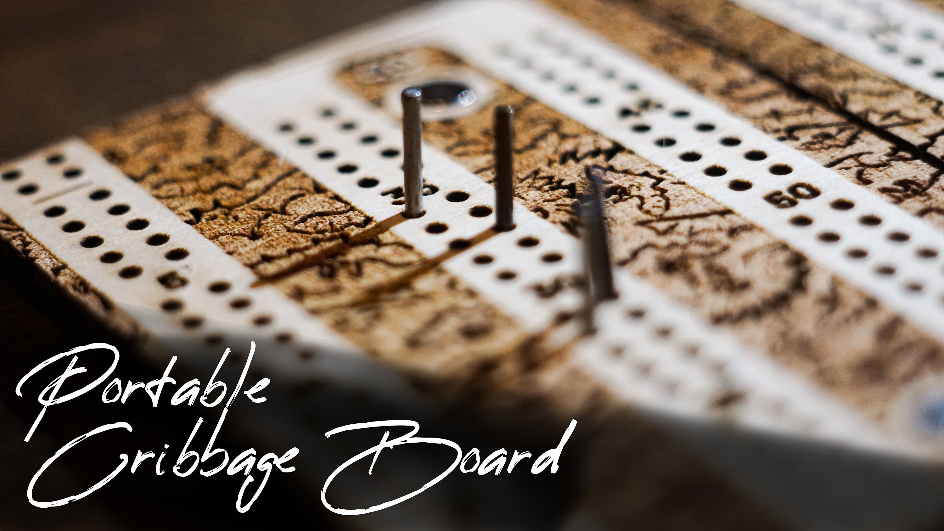 Handmade Portable Cribbage Board Etsy