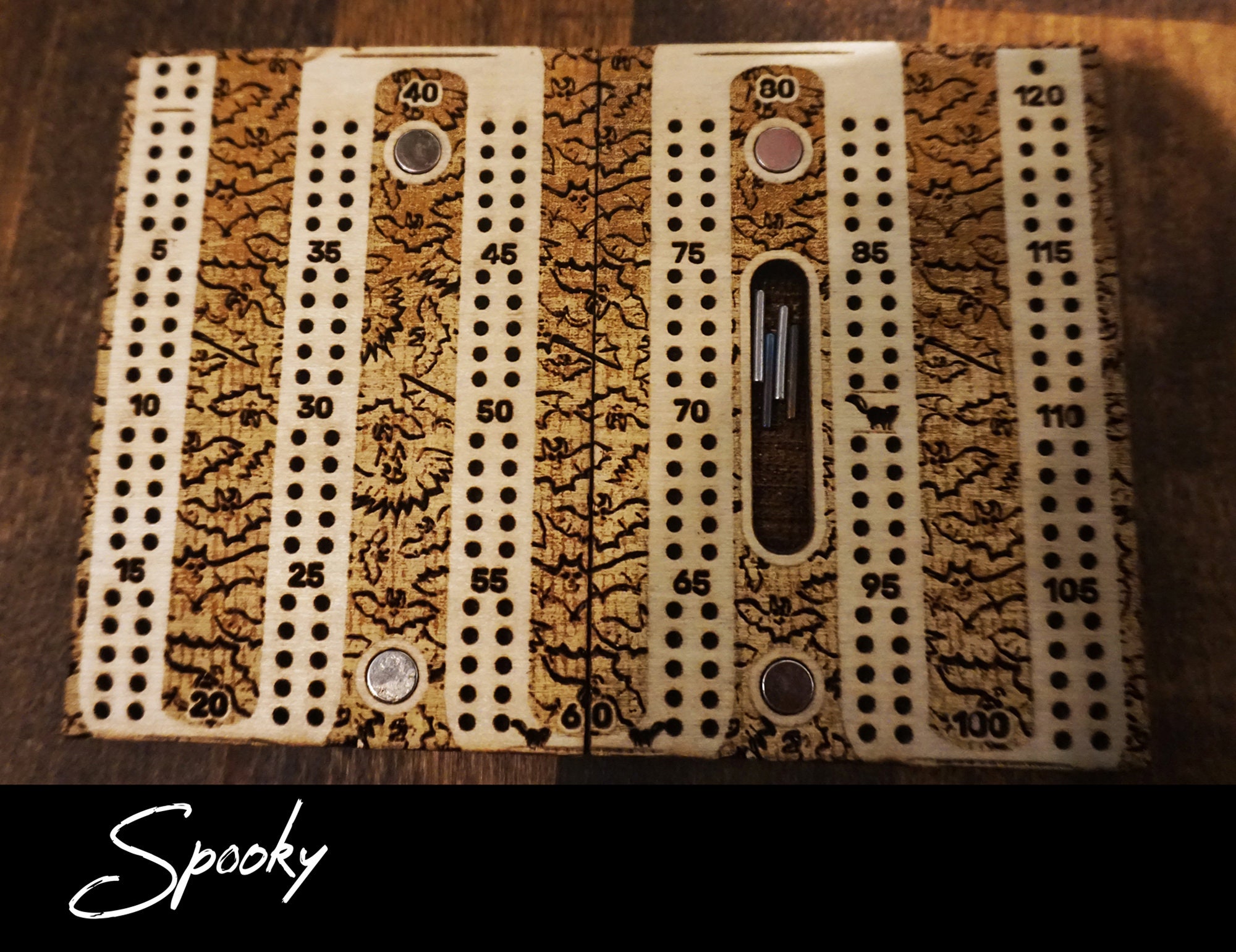 Handmade Portable Cribbage Board Etsy