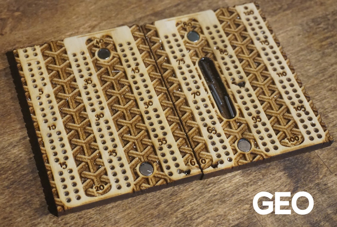 Handmade Portable Cribbage Board Etsy