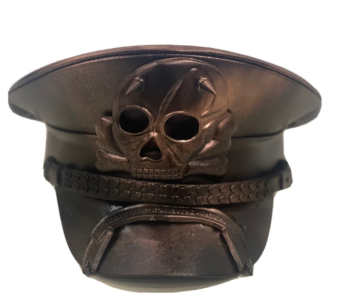 German Death Head 1805 Cavalry Badge Plate Skull Cross Peak Hat