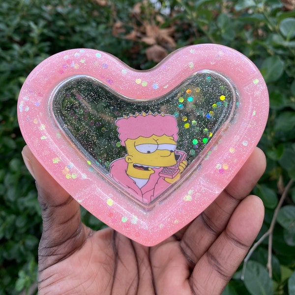 Resin Heart Ashtray Etsy
