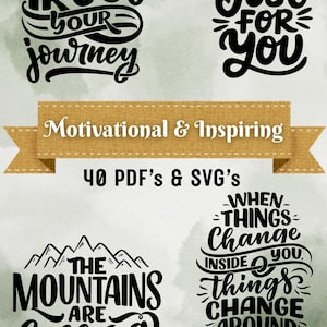 Inspirerende en motiverende Svg-typografie