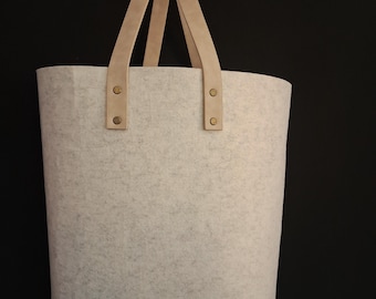Minimal Poly Felt Tote Bag