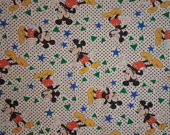 Vintage Mickey Mouse Sheet Early 90s