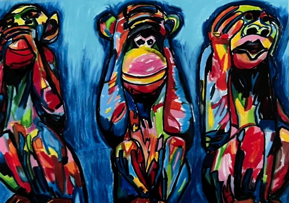 新品未開封 Wild Wise Apes 3rd world Amazon.com: YOUNISALE The Wise 3 Monkeys - See no Evil, Hear