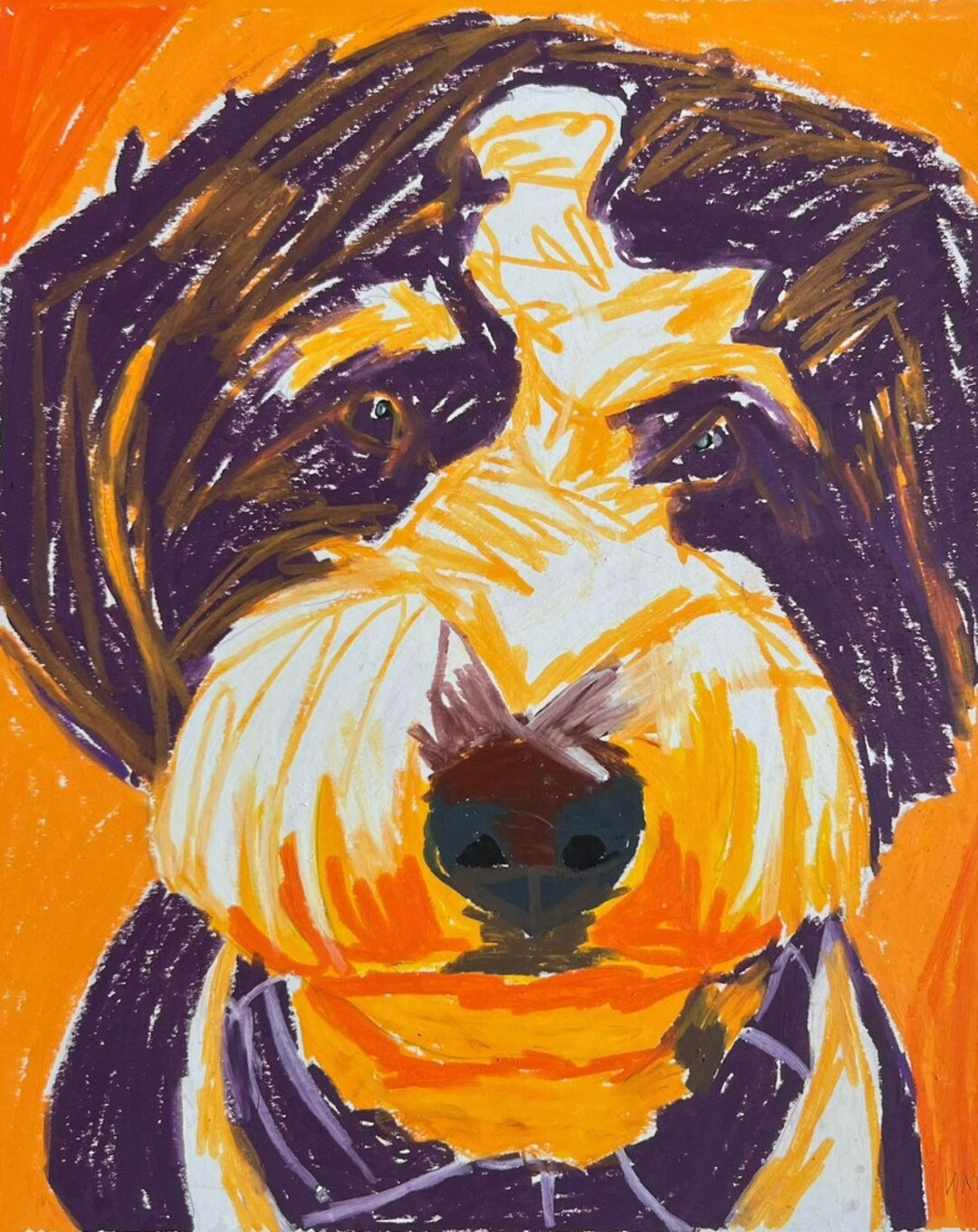 DOODLE Dog Print Canvas Art Canvas Wall Art Illustration Home Decor Dog Lover Gift Large Canvas