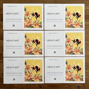 ABEILLE, TOURNESOLS - Cartes de voeux, 6,5 x 10 po., PLIÉES, cartes faites main, amateurs d'abeilles, cartes de tournesols, cadeau de Noël, artiste autiste, Viktor