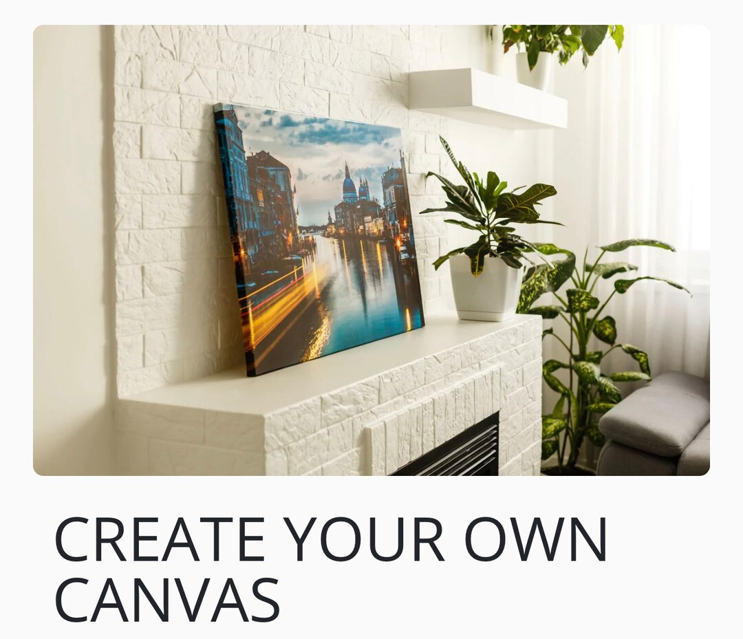 Create Your Own ART Make Your Own Canvas Customized Art Etsy
