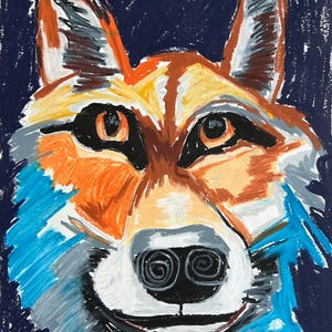 FOX - Impressões de arte pop de animais, impressão em tela de ANIMAL, pôster colorido, pintura de parede de safári, decoração colorida, design de raposa, arte de raposa