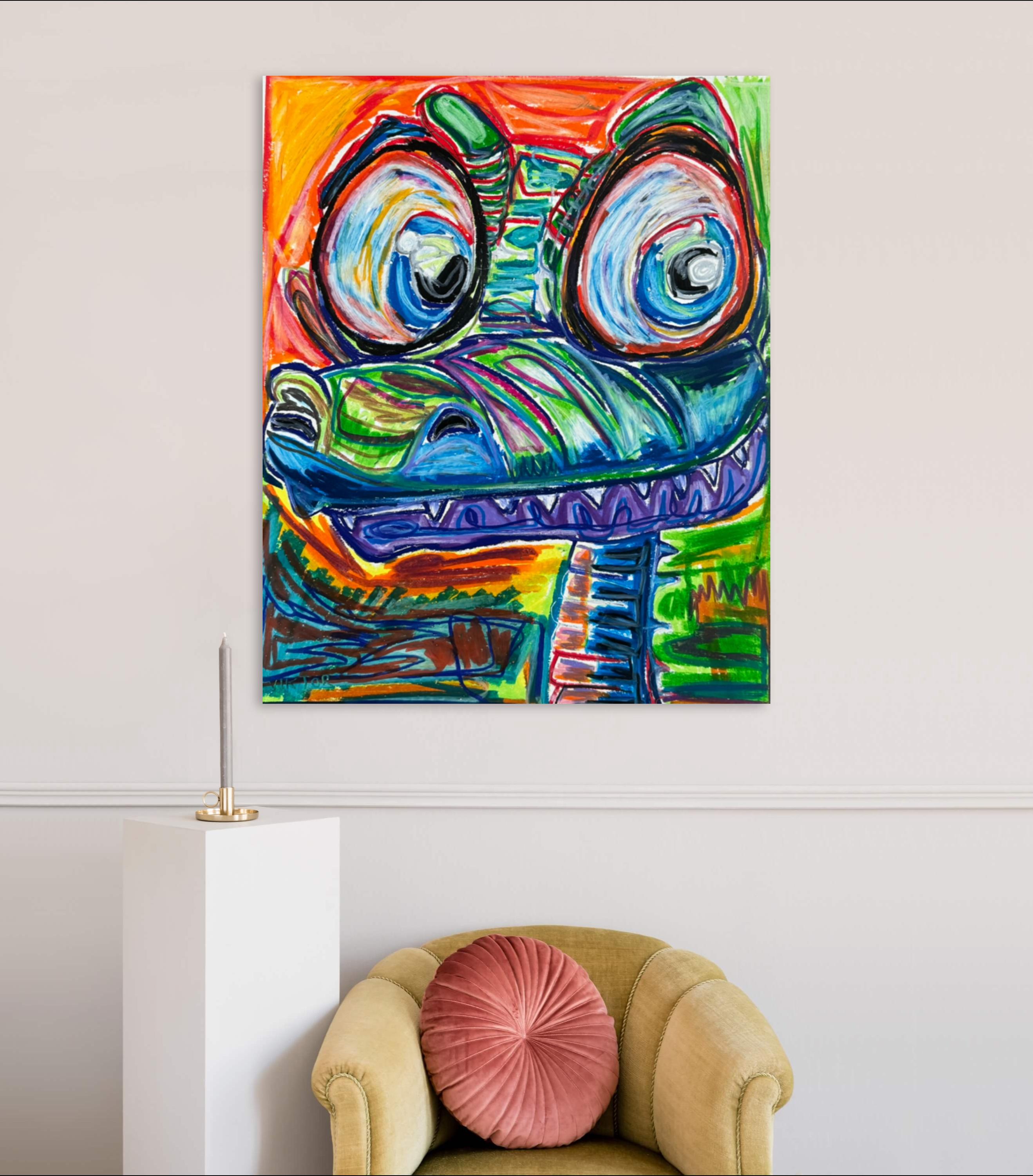 Colorful Alligator Pop Art Print – Gator Painting, Animal Wall Art - Etsy
