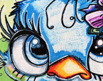 Peacock Pop Art Print – Colorful Animal Portrait Canvas Wall Art