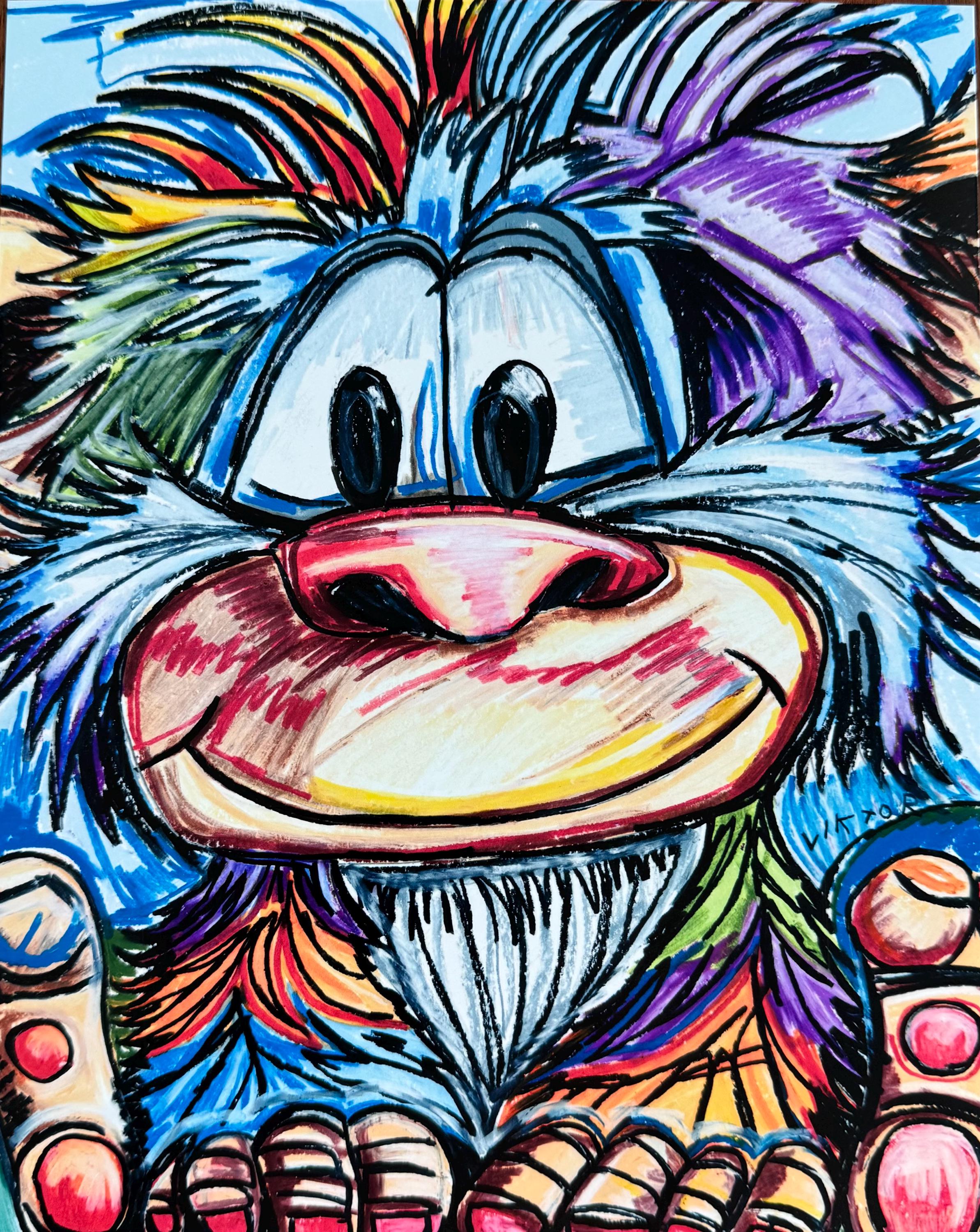 MONKEY MARK コズミック・パラシュート グラフィックアート A1サイズ Amazon.com: Studio B Monkey Mushroom - Non-Flocked Blacklight