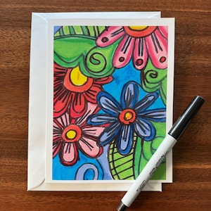 Fleurs - Cartes de voeux, amoureux des fleurs, cartes d'anniversaire, cartes de remerciement, cadeau de Noël, cadeau pour elle, carte-cadeau personnalisée, carte de fleurs