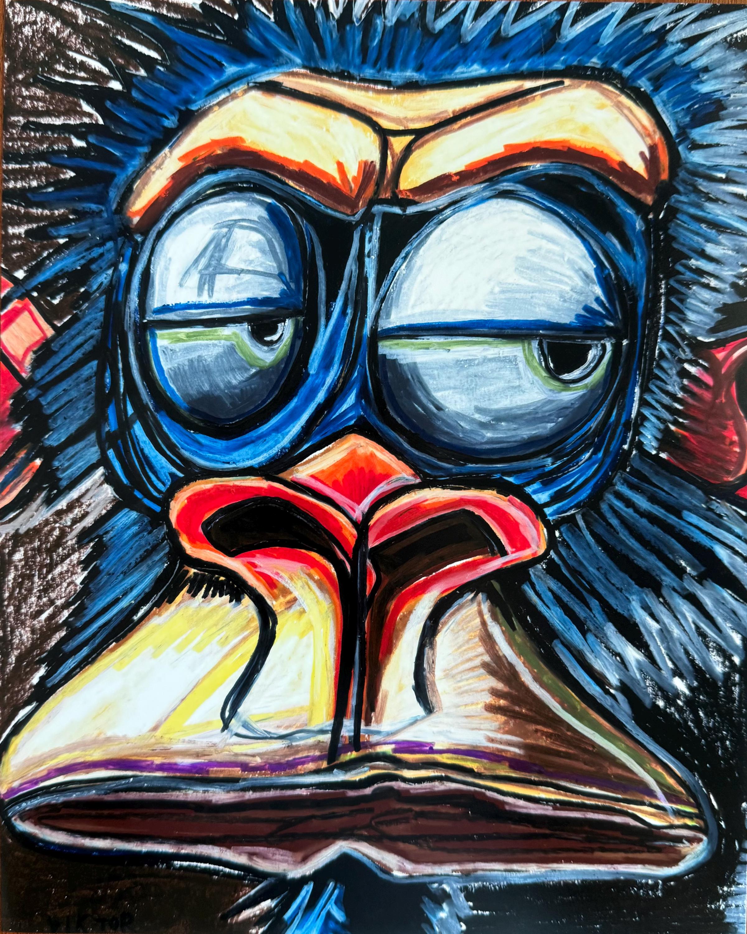 Quirky Monkey Print | Wall Art | Modern Boho Artwork | Animal