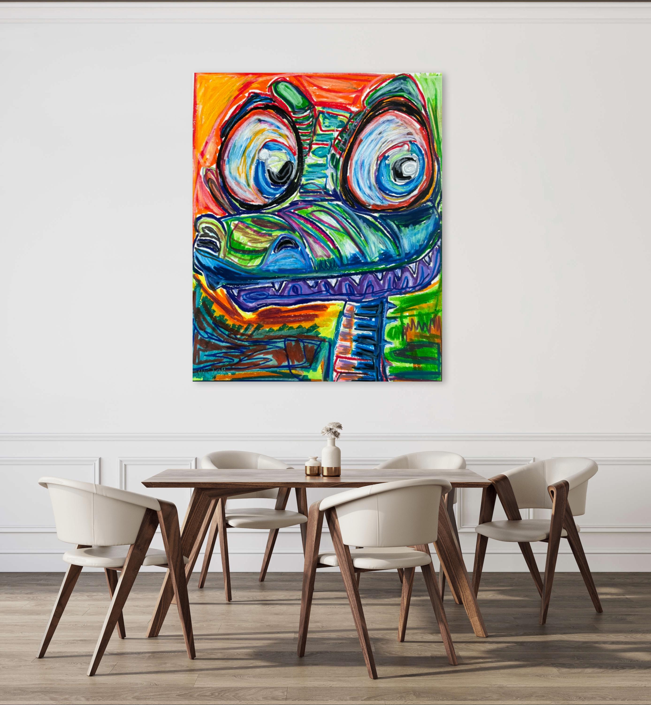 ALLIGATOR - Animal Pop Art Prints, ANIMAL Canvas Print, Colorful Poster ...