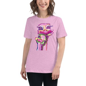 Entspanntes Damen-T-Shirt, Emu, Emu-Duos, Emu-Liebhaber, Geschenk für sie