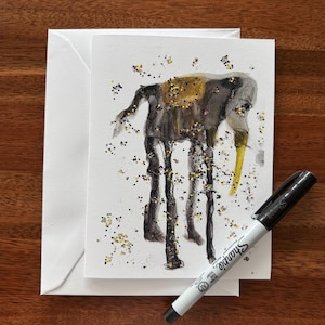 Tarjetas de felicitación de Dalí, Juego de tarjetas, Tarjetas hechas a mano, Tarjetas navideñas, Pintura de elefante, Tarjeta colorida, Tarjeta de agradecimiento, Elefante de Salvador Dalí