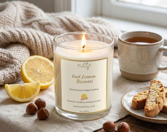 Iced Lemon Biscotti Soy Candle