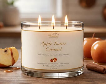 Apple Butter Caramel 3-Wick Soy Candle