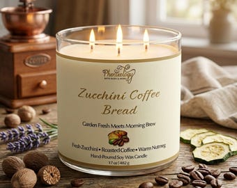 Zucchini Coffee Bread 3-Wick Soy Candle
