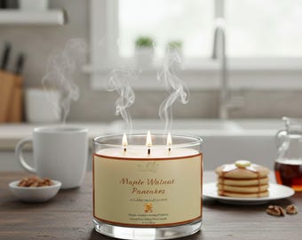 Maple Walnut Pancakes 3-Wick Soy Candle