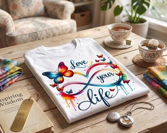 Love Your Life Butterfly Infinity T-Shirt