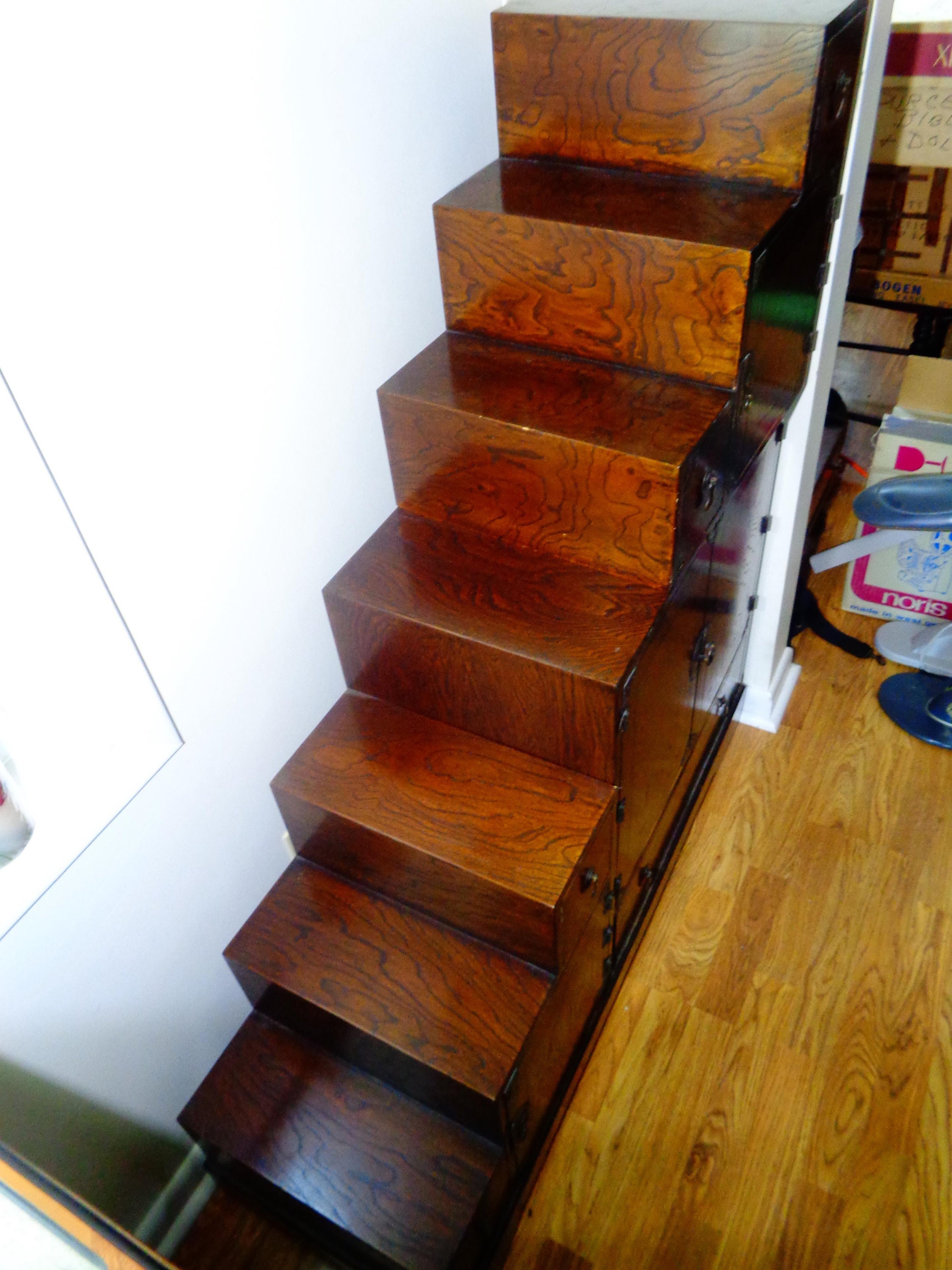 1800's Antique Japanese 2 Piece Tansu Staircase Chest Etsy