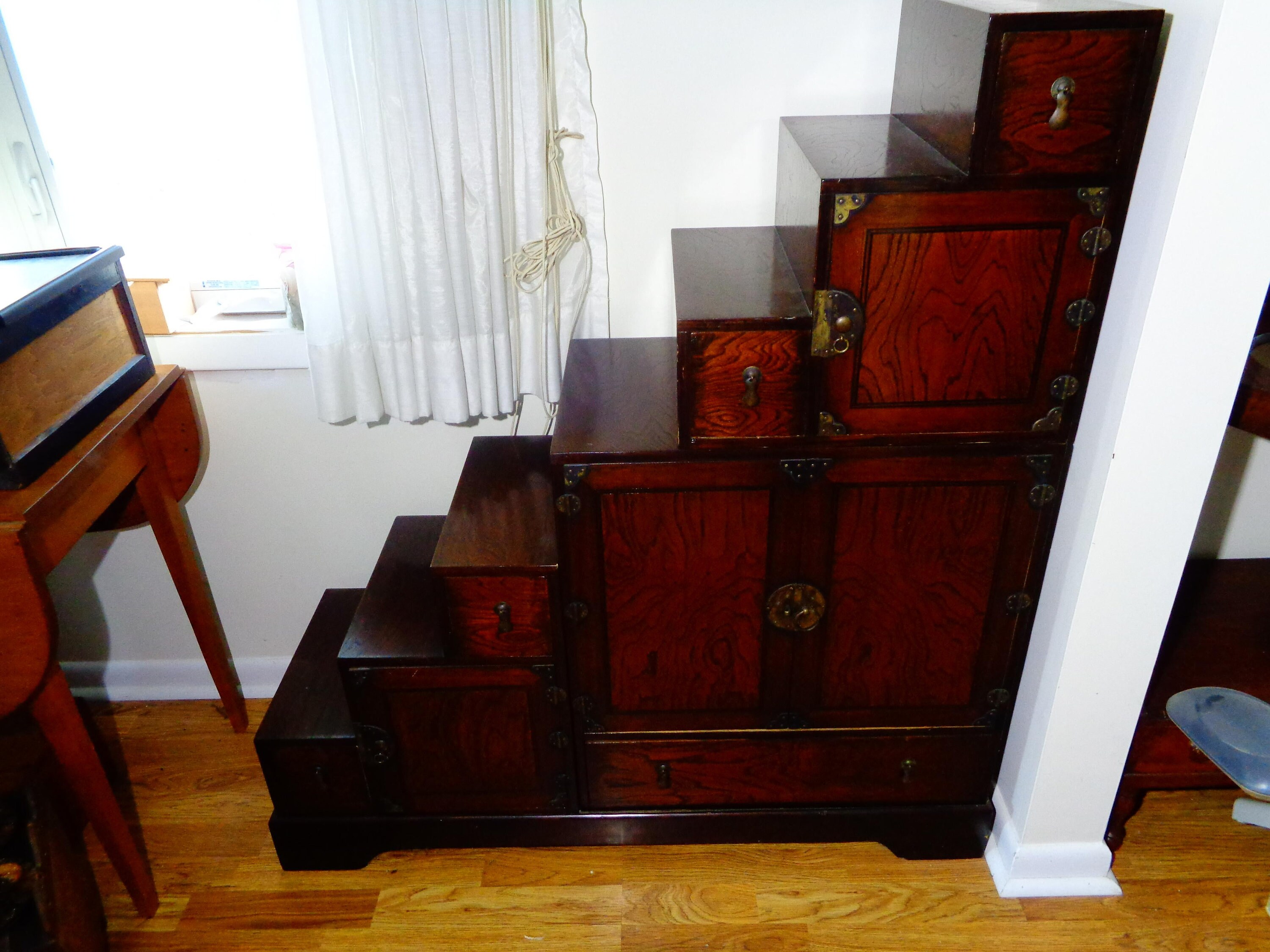 1800's Antique Japanese 2 Piece Tansu Staircase Chest Etsy
