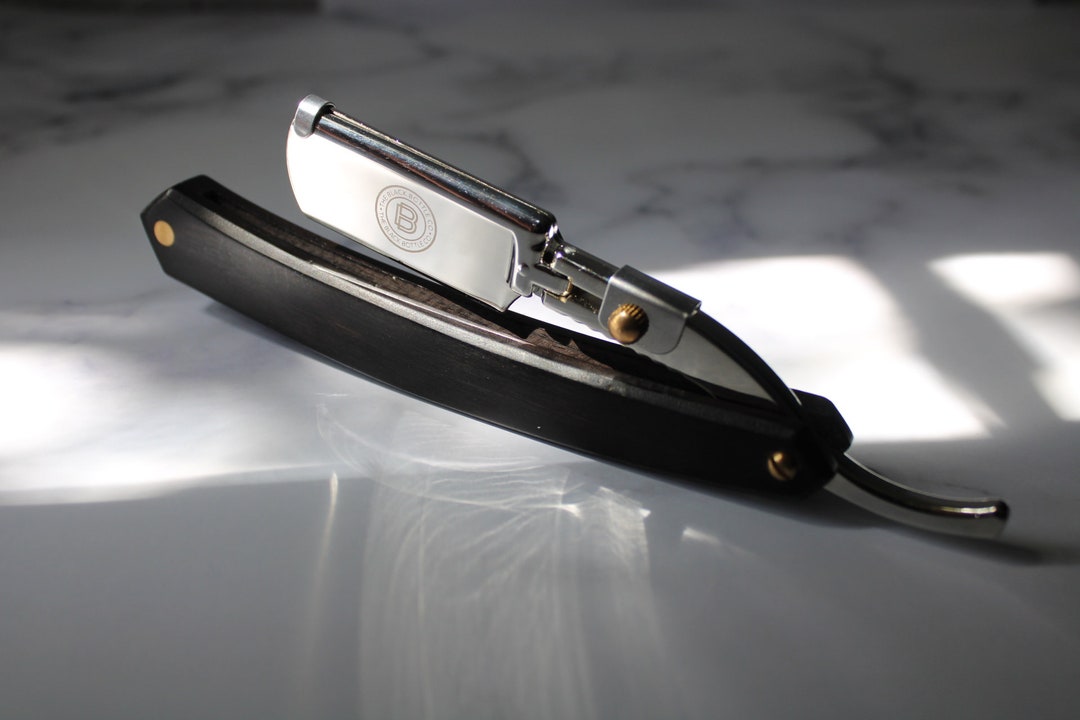 Dark Brown Straight Double Edge Razor - Etsy