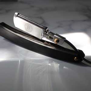 Dark Brown Straight Double Edge Razor