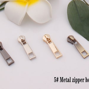 metal zipper head 5# zipper slider head for metal zipper teeth replacement bag hardware DIY handwork bag wallet clothing luggage accessories