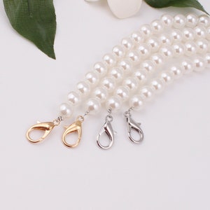 10mm breit und 30-120cm länge Perlentaschenkette Crossbpdy Tasche Kette Geldbörse Kette Ersatzkette DIY Henkel Taschenkette