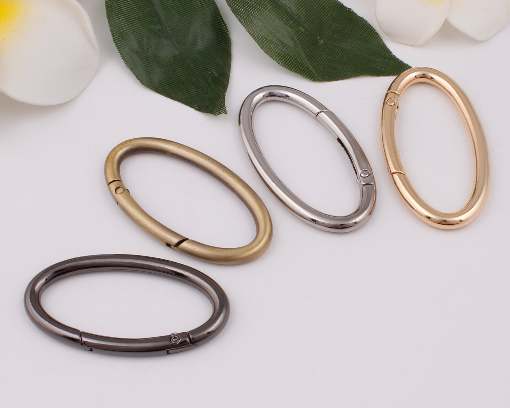 50 mm 内側 2 インチ 楕円形スプリング O リング留め金 金属 O リング