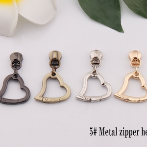 metal zipper head 5# zipper slider head for metal zipper teeth replacement bag hardware DIY handwork bag wallet clothing luggage accessories