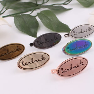 metal handmade label,handmad metal bag labiel, bag tag,personalized labls leather badge,bag handbags hardware 2-5-10-20 pcs