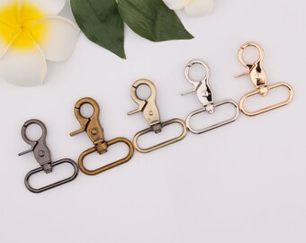 1.5 inch 38mm inner metal swivel snap hook swivel clasp strap hooks webbing strap hook trigger hook bag hardware supplies