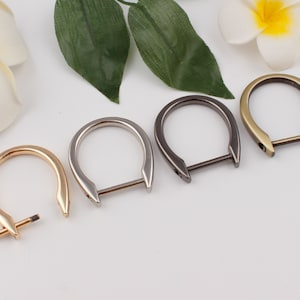 21mm Metal interior d anillo herradura d anillo tornillo d anillo bolsa conector u forma anillo bolsa bolsa de hardware cierre tornillo grillete d anillos 2-4-10 piezas