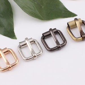 13mm inner 1/2” metal belt adjuster buckle tri bar buckles strap buckle webbing buckle adjuster slider leather bag handware 2-4-10pcs