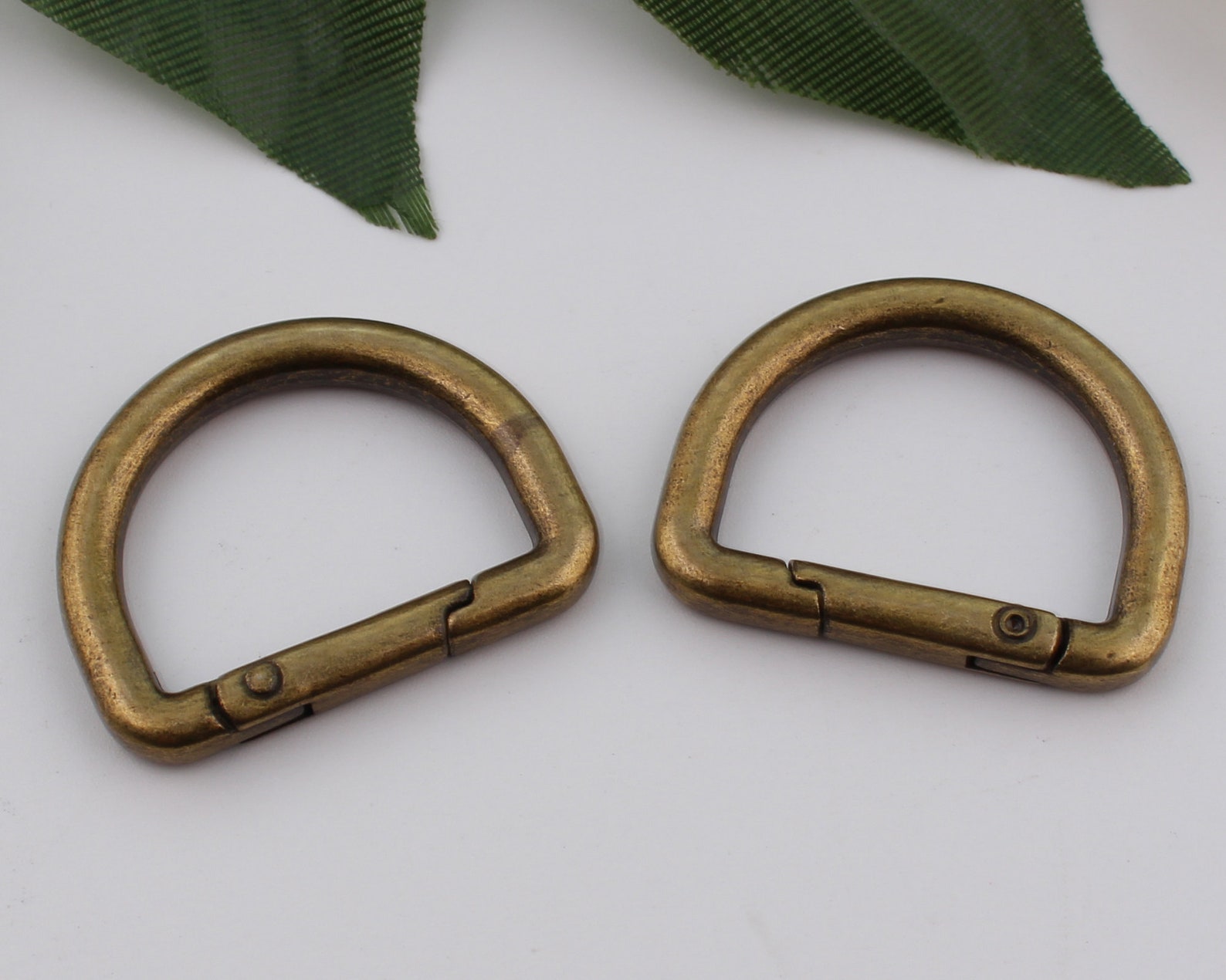 Spring Gates D Rings 1 Inch 25mm Inner Spring D Ring Clasps Metal D Rings Round Ring Spring ...
