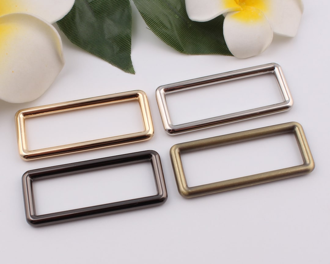 Rectangular Frame Buckle 50mm Inner 2“ Metal Rectangle Buckle Rectangular Rings Webbing Bag ...