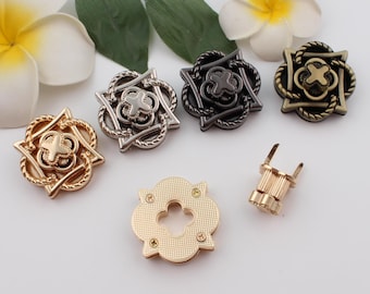 bag lock purse lock purse twist lock metal lock turn lock press lock purse clasp clutch lock bag purse hardware 46mm 1-2-5 pcs