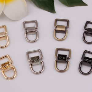 14-17mm inner chain connector bridge buckle d ring connector ring bag belt connector handbag connector purse handbag hardware 2-4-10 pcs
