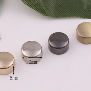 Bolso de metal de 10 mm pies bolsa pies bolso pies tornillo remaches bolso bolso tornillos bolso tornillo grilletes cuero bolso bolsa hardware suministrar 4-8 piezas
