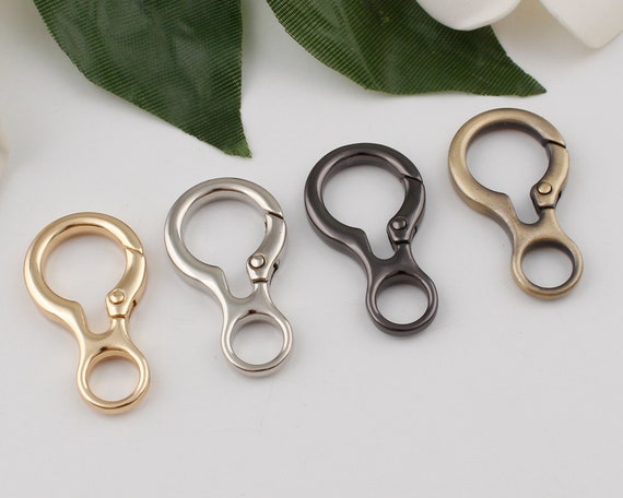 9mm inner metal swivel snap hook swivel clasp strap hooks webbing strap hook trigger hook bag hardware supplies 2-4-10 pcs
