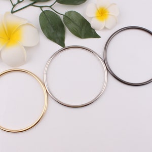 90mm inner 3.5&quot; metal bag handle purse handle o ring purse ring circle purse handle carry ring purse frame bag purse hardware 2-4 pcs