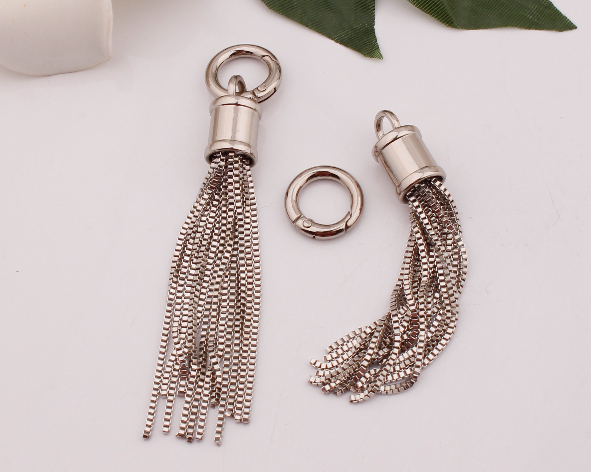 Metal Tassel Keychain Tassel Charm Tassel Chain Tassel Pendant Etsy UK